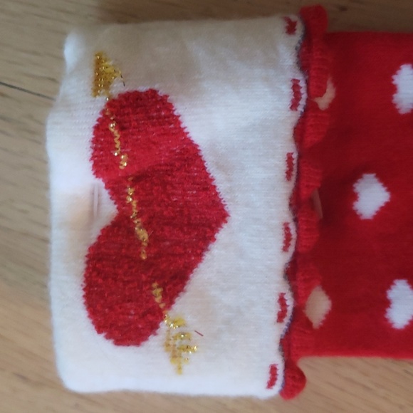 NEW with Tags Finishing Touches Valentines Day Socks SZ 9-11, Acrylic, Spandex.. - Picture 5 of 7